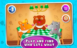 Feed the Pets - kids game Affiche