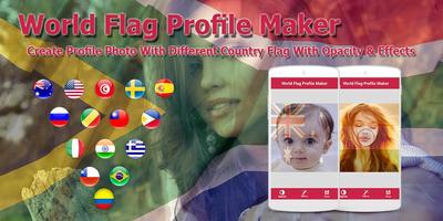 World Flag Profile Photo Maker постер