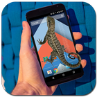 Lizard On Mobile Funny Prank icône