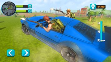 Auto Battle Royale Battleground Car Shooting Game capture d'écran 2