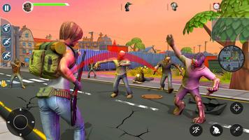 Zombie Attack Battleground Survival Jogo de Tiros imagem de tela 1