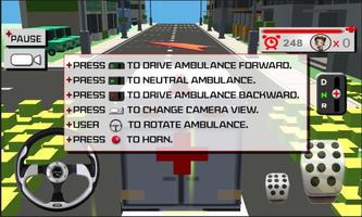 Cidade Ambulância 3D imagem de tela 1