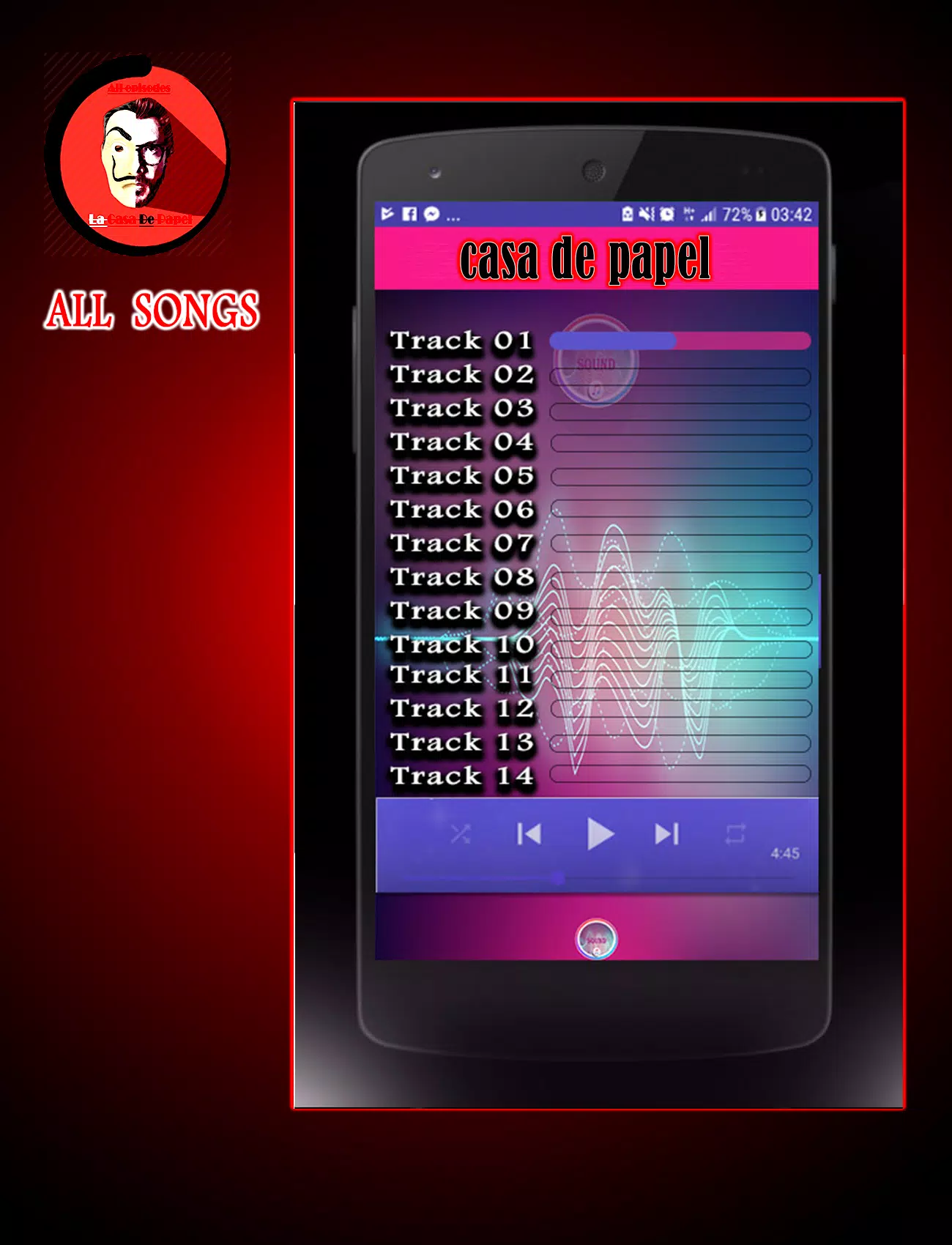 Download do APK de ALL SONGS CASA DE PAPEL : BELLA CIAO ( CHANSONS ) para  Android