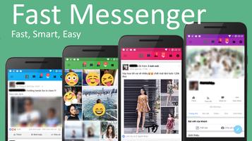 Fastest Lite Messenger for FB Cartaz