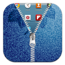 Floral Jeans Zipper ScreenLock APK