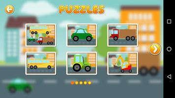 Puzzles for Kids - Cars capture d'écran 1