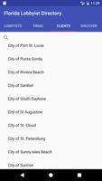 Florida Lobbyist Directory Screenshot 2