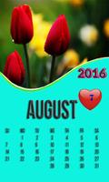 FLOWERS THEME CALENDAR 2016 screenshot 1