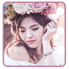 Flower crown Photo Editor أيقونة