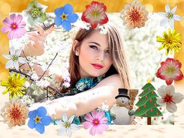 برنامه‌نما Winter Flowers Photo Frames عکس از صفحه