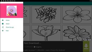 Livre de coloriage FLEURS GRATUIT capture d'écran 3