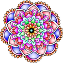 Flowers Mandala Coloring Book aplikacja