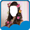 Flowers Hairstyle Photo Editor