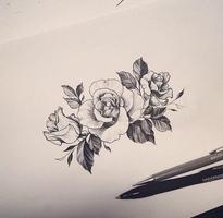 Flower Tattoo Ideas Affiche