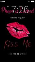 Kiss Me To Unlock Lock Screen Affiche