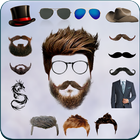 Beard Man Photo Editor Hairstyles Mustache Saloon icône