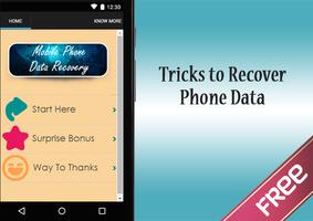Mobile Phone Data Recovery Poster