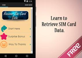 Recover SIM Card Data पोस्टर