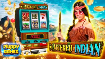 Scattered Indian Slot Machine Affiche