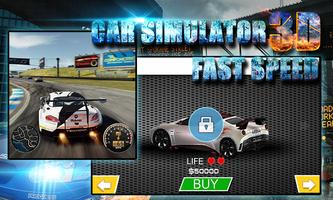 3D Car Simulator: Fast Speed Affiche