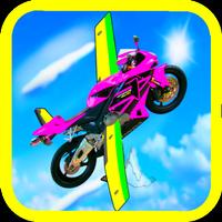 Flying Motorcycle Simulator 3D постер
