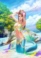 Fantasy Mermaid Wallpaper capture d'écran 1