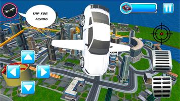 Futuristic Flying Muscle Car Shooting Simulator 3D poster