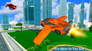 Futurista Flying Muscle Car Shooting Simulator 3D imagem de tela 2