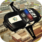 Voler Police voiture 3d icône