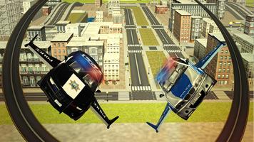 1 Schermata Flying Police car 3d simulator