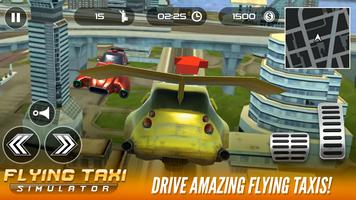 Flying taxi simulator الملصق