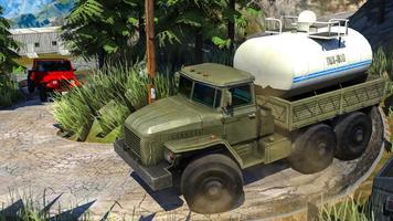Mountain Cargo Tanker Heavy Trailer Truck Cartaz