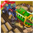 Heavy Duty Farm Tractor Driving: Thresher Machine