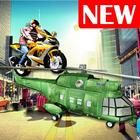 Flying Helicopter Moto Bike 3D आइकन