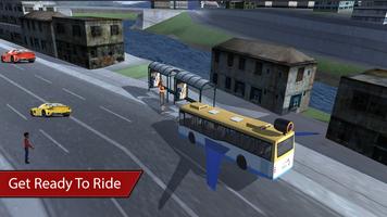 Flying Bus Simulator 3D 2017 постер