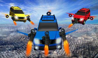 Flying Jeep Gunship Battle - 3D Aircraft Combat Affiche