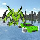 飞行机器人汽车游戏2018年 - 飞行驾驶模拟器 APK