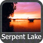 Serpent Lake - MN Gps Map Zeichen