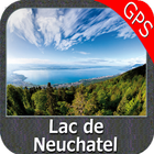 Lake Neuchatel Morat Biel GPS-icoon