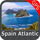 Spain Atlantic Map Navigator ícone
