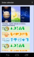Solar calendar, day mode Plakat