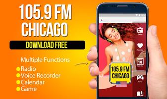 105.9 Radio Station Chicago free radio player Affiche