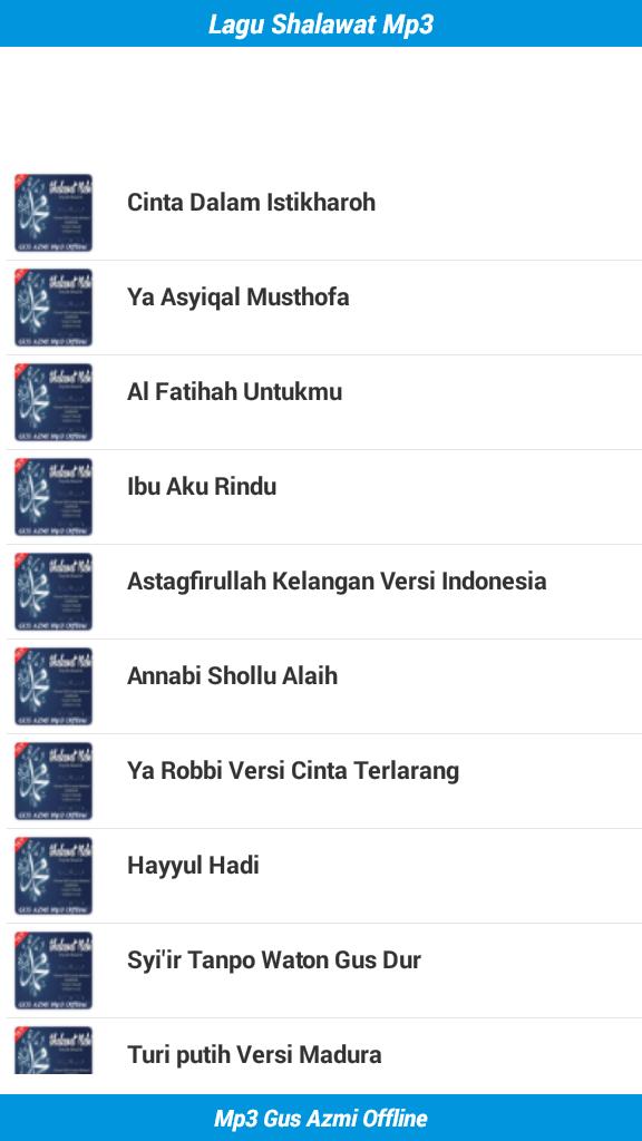 Lagu Shalawat Gus Azmi Mp3 Offline For Android Apk Download