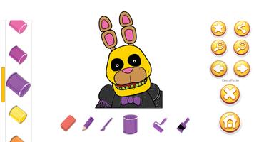 Five Nights At Juego de Colorear Quiz Gratis تصوير الشاشة 1