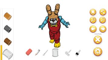 Five Nights At Juego de Colorear Quiz Gratis تصوير الشاشة 3