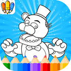 😍Dibujo para colorear Para FANF Fans icono