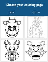How to color five nights freddy Affiche