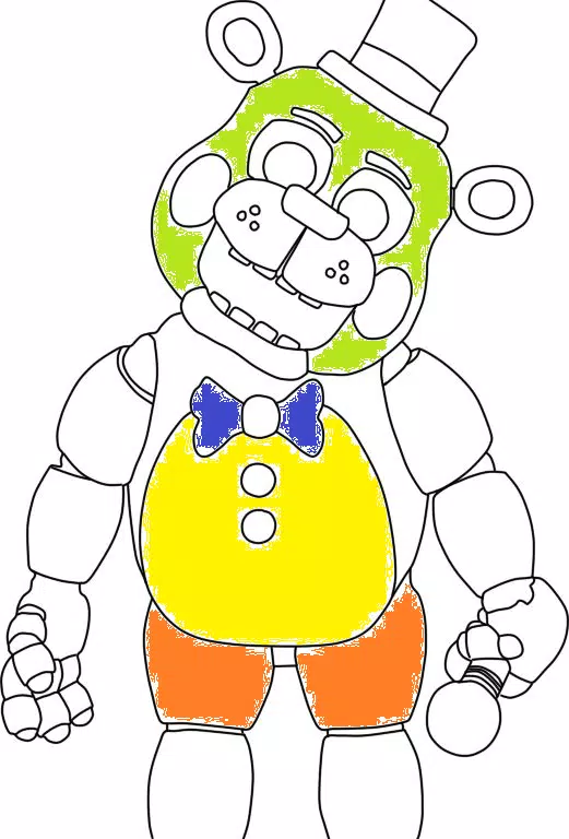 720  Fnaf Coloring Pages Fredbear  Best Free