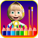 Masha and The Bear Coloring APK