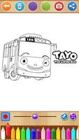 Tayo Bus Coloring screenshot 2